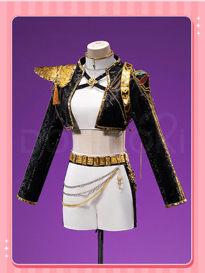 【Last Batch】IN STOCK Zoeyy Miraa Rumii Cosplay Costume【XS-3XL】DokiDoki-N Golden Costume Zoeyy Miraa Rumii Cosplay Plus Size