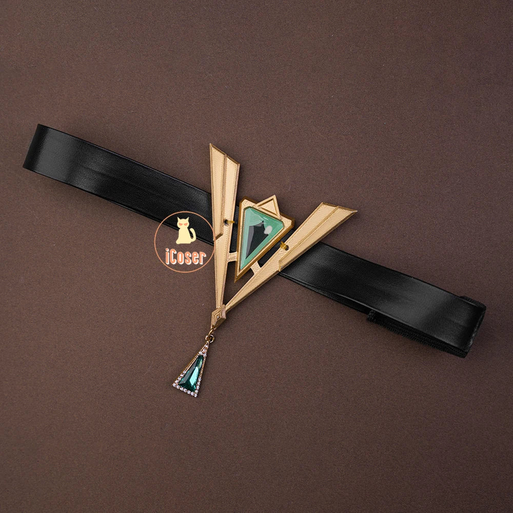 Genshin Impact Nefer Cosplay Costume Wig Dress Uniform Outfit Headwear Carnival Halloween Party for Women Girls Accessory iCoser