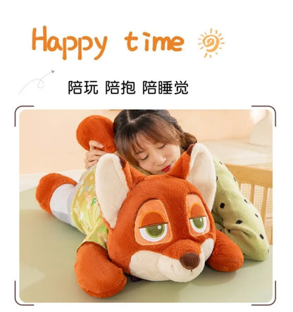 45/60/80cm Big Size Judy Hopps Nick Wilde Anime Plush Stuffed Doll Zootopia Kawaii Peluche Children's Kawaii Pillow Holiday Gift