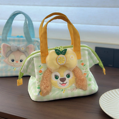 Adorable Linabell CookieAnn Thermal Lunch Bag Plush Insulated Tote Cute Handbag Bento Bag Kawaii Shopping Bag Gifts Girl