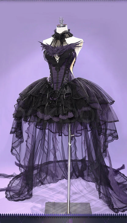 Kanamee Madokaa Homuraa Akemii Cosplay Anime DokiDoki-R Women Gothic Dress Ultimate Madokaa Halloween