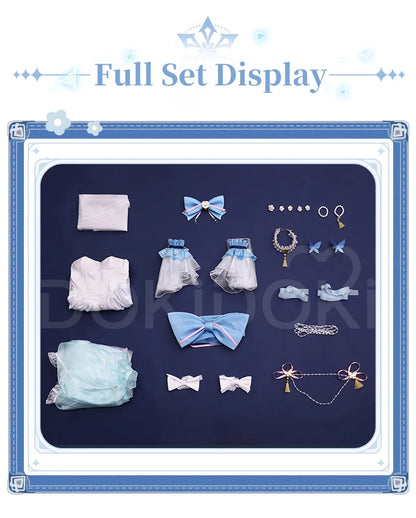 Kamisato Ayaka Doujin Cosplay Costume Game Genshin Impact Cosplay DokiDoki-SR Kamisato Ayaka Cosplay Women White Dress Costume