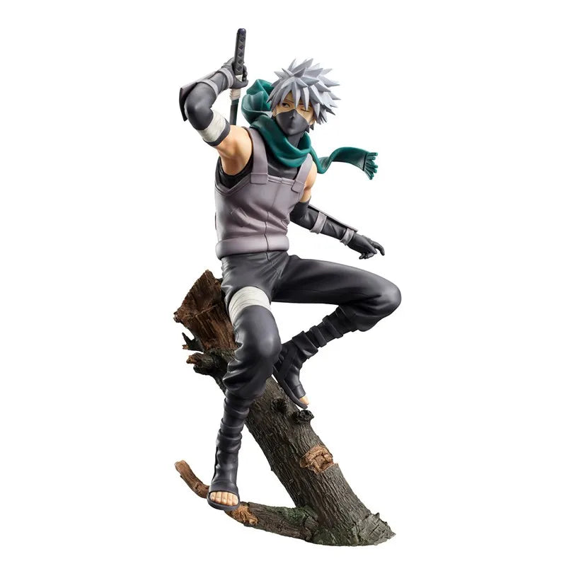 23CM Anime Naruto Hatake Kakashi Statue PVC Action Figure Naruto Shippuden Kakashi Figurine Collectible Model Toy