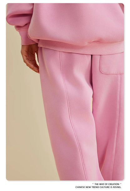 ZODF 2025 Autumn Winter Men’s Washed Fleece Sweatpants 355gsm Loose Retro Joggers Streetwear HY0653