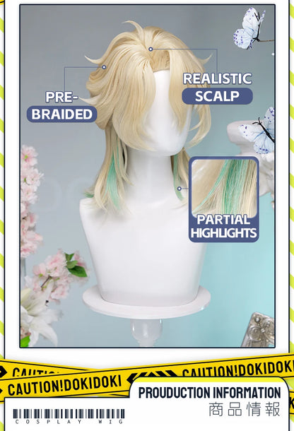 IN STOCK Luuk Hcrsscn Galbrenr Zani Ciaccona Camellya Scar Danjin Youhu Wig Game Wuthering Waves DokiDoki Women Men Wig Free Cap