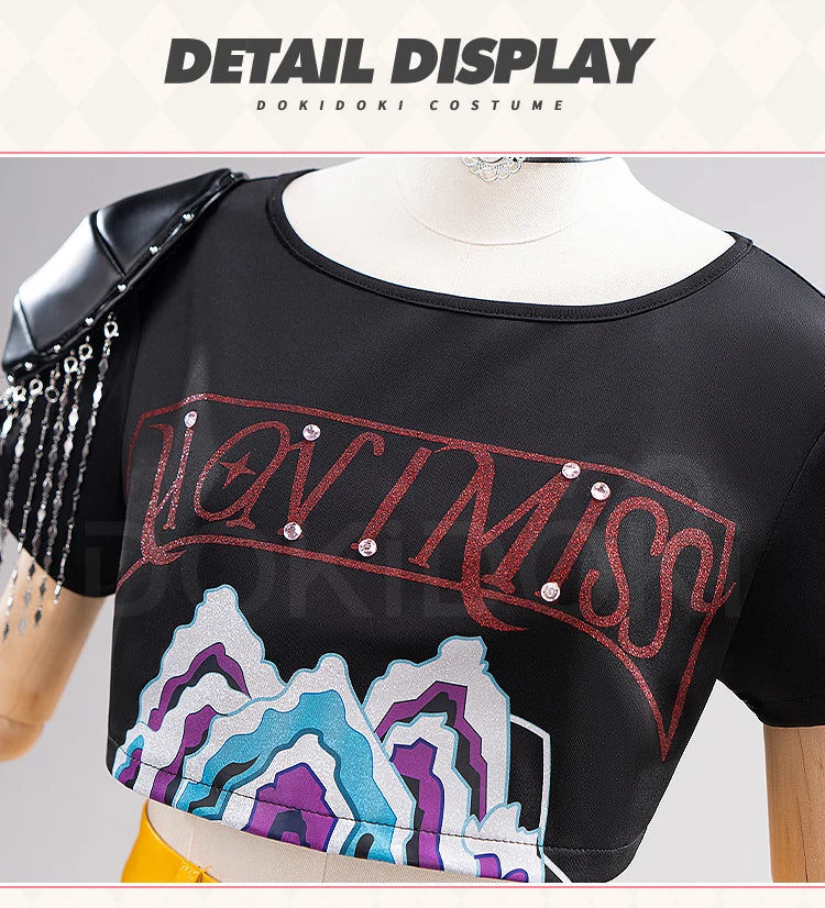 【Last Batch】IN STOCK Miraa Cosplay Costume Cosplay【S-3XL】DokiDoki-N Women Halloween Costume Black Yellow Suits Plus Si