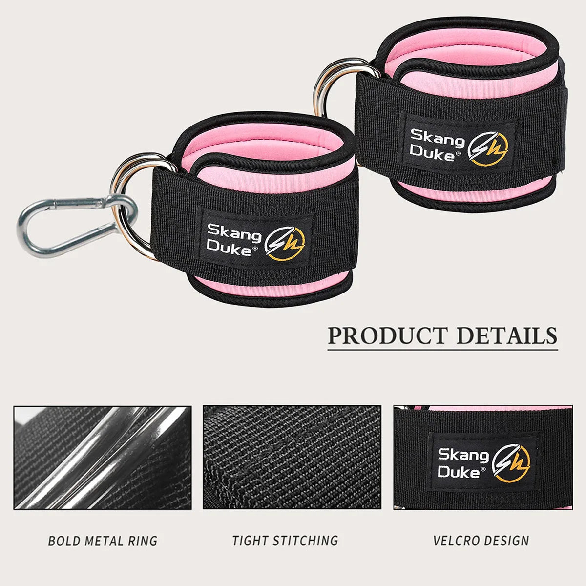 Fitness Ankle Band Padded Double D-Ring Adjustable Weight Leg Training Support 1pc/2pc/3pc