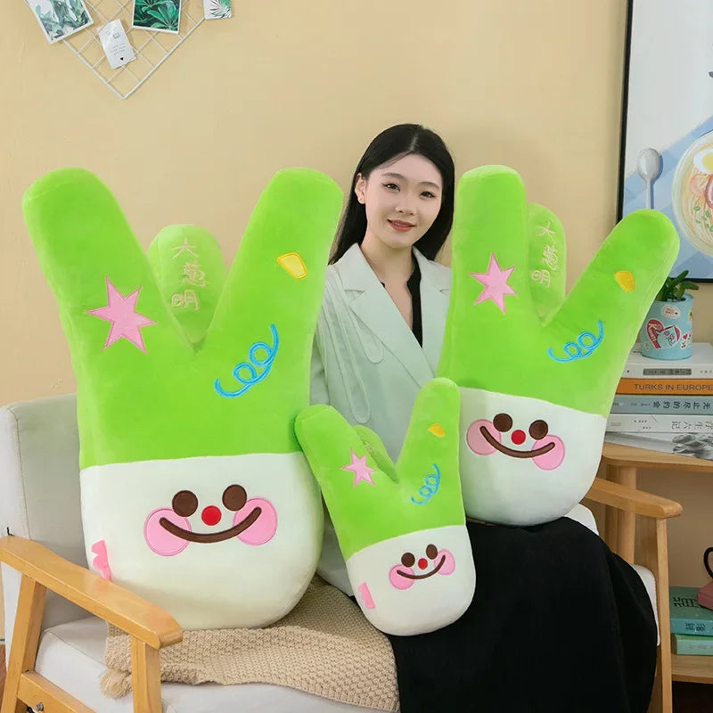 New 40-60cm Creative Cute Scallion Bright Pillow Large Cloth Doll Plush Toy Sleeping Doll Children's Girl Birthday Gift