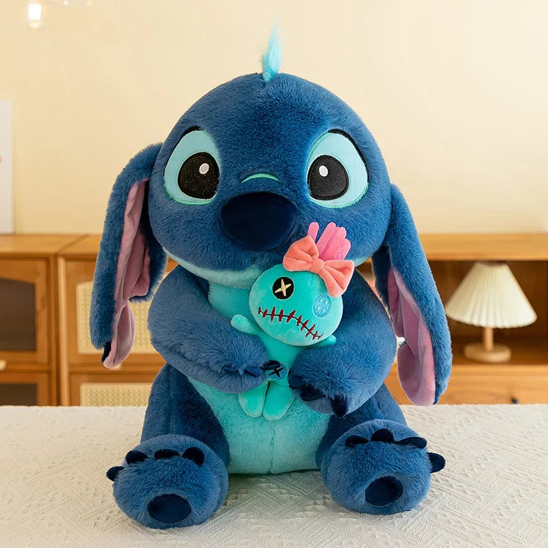 45/60/75CM Big Size Disney Stitch Kawaii Anime Plush Stuffed Doll Room Decoration Plushies Children Pillow Ornament Holiday Gift