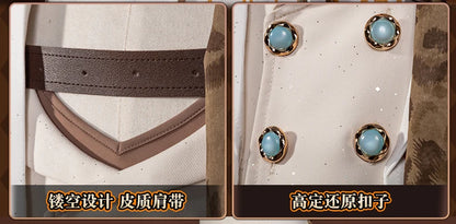 Identity V Prospector Cosplay Costume Wig Norton Campbell Uniform Gambler in The Spotlight Halloween for Women Men Carnival Prop