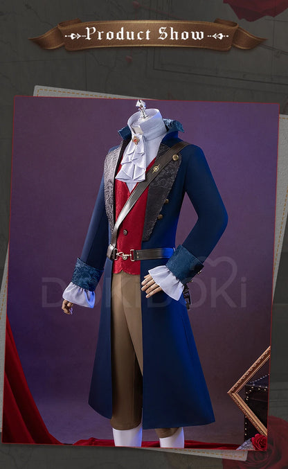 P Cosplay Costume Game Cosplay【S-2XL】DokiDoki-R Men Game Costume Medieval Suit P Cosplay Plus Size