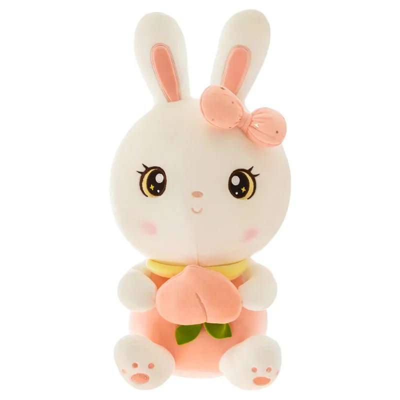 50/65/80cm Cute Peach Rabbit Plush Toy Pillow Kawaii Stuffed Soft Animal Bunny Doll Baby Kids Toy Birthday Gift Present for Girl