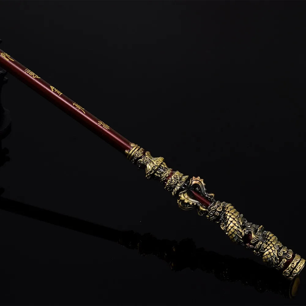 Black Myth Wukong Sun Wukong Golden Cudgel Monkey King Weapon Cosplay 35CM Metal Props Accessory for Boys Kids Birthday Gifts