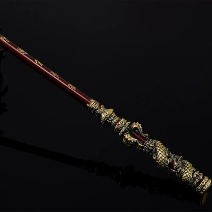 Black Myth Wukong Sun Wukong Golden Cudgel Monkey King Weapon Cosplay 35CM Metal Props Accessory for Boys Kids Birthday Gifts