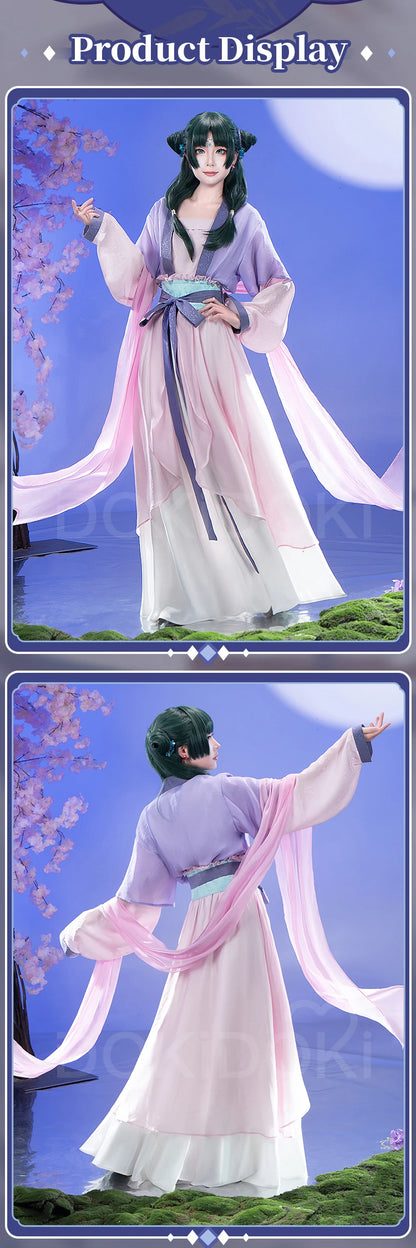 IN STOCK Maomao Cosplay Costume Anime The Apothecary Diaries【XS-3XL】DokiDoki-SR Mao Mao Costume Moon Fairy Cosplay Wig Plus Size