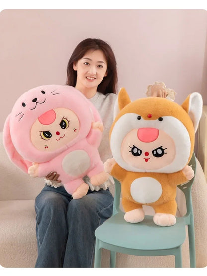 32/62cm Kawaii Baby Three Years Old Plush Doll Toy Baby Three Rabbit Series Stuffed Pillows Toy Ornaments Xmasgifts for Girls