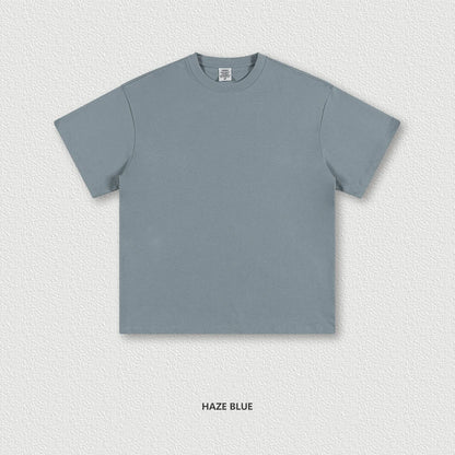 ZODF New 2025 Heavy Weight 305gsm Solid Cotton T Shirts For Men Unisex Summer Oversized Noshrink Basic T-Shirt Brand Tops HY0475