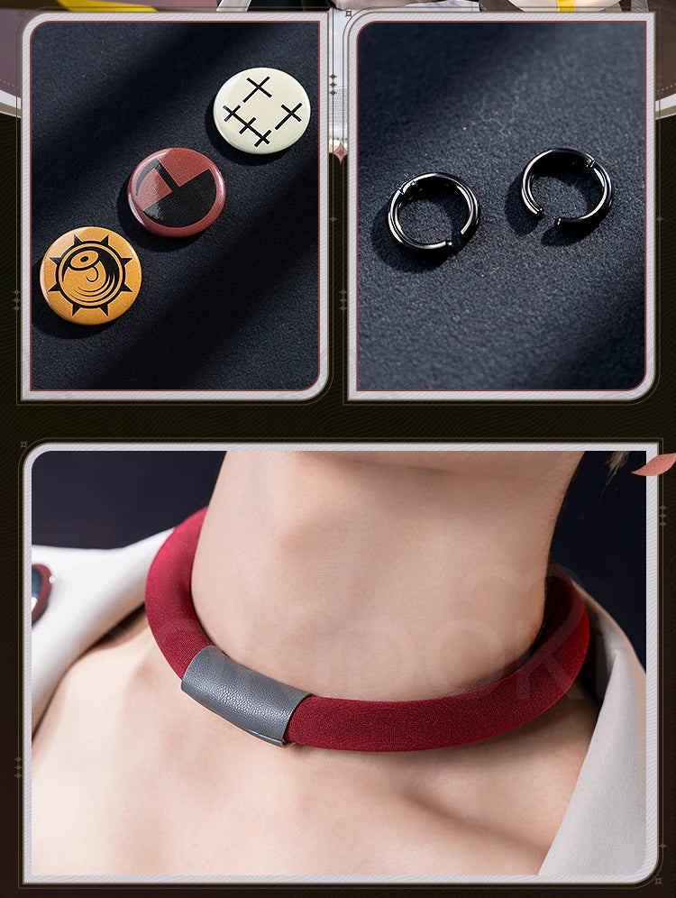 Enjin Cosplay Costume Anime Gachiakuta Cosplay【XS-3XL】DokiDoki-R Enjin Costume Windbreaker Janitor Men Bag Toge Wig Plus Size