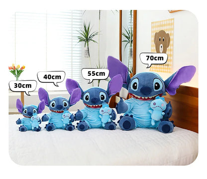 Plush Toy Stitch Cartoon with Cape Cute Plush Doll for Kids Birthday Christmas Gift Stuffed Animal Prize for Claw Machine Party