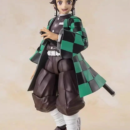 New Anime Demon Slayer Kamado Nezuko Parts are movable Q Version Action Figure PVC Model doll Toy Desk Decor Gift boxed Genuine
