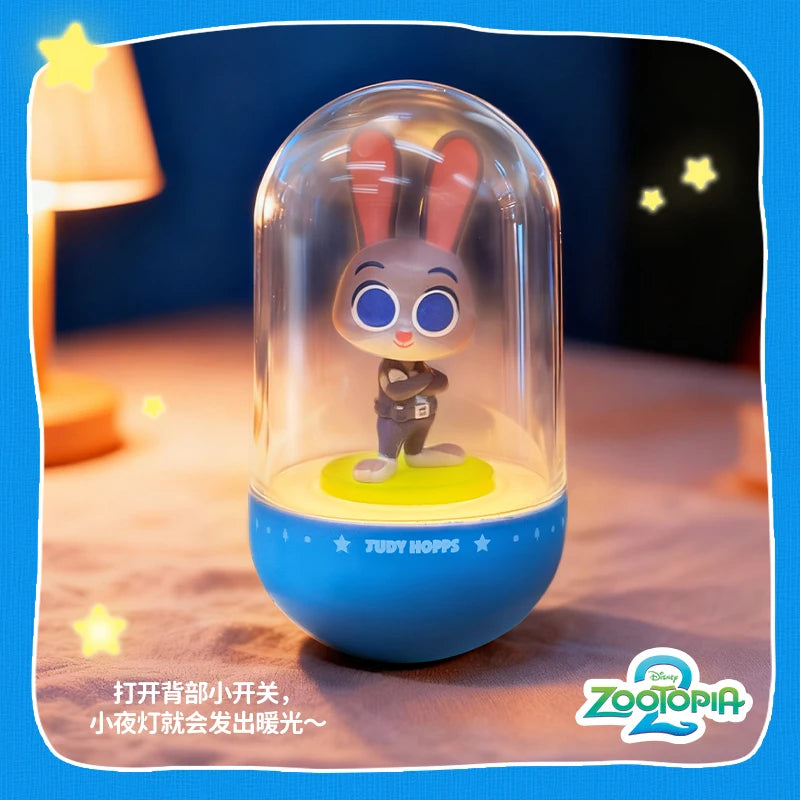 52TOYS Zootopia Nick Judy Night Light 9cm PVC Model