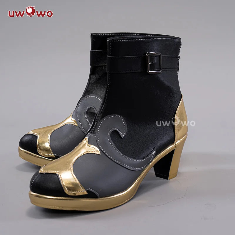 UWOWO Genshin Impact Hydro Fontaine Neuvillette Cosplay Shoes Boots