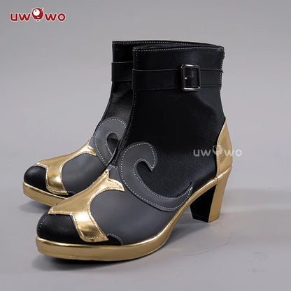 UWOWO Genshin Impact Hydro Fontaine Neuvillette Cosplay Shoes Boots