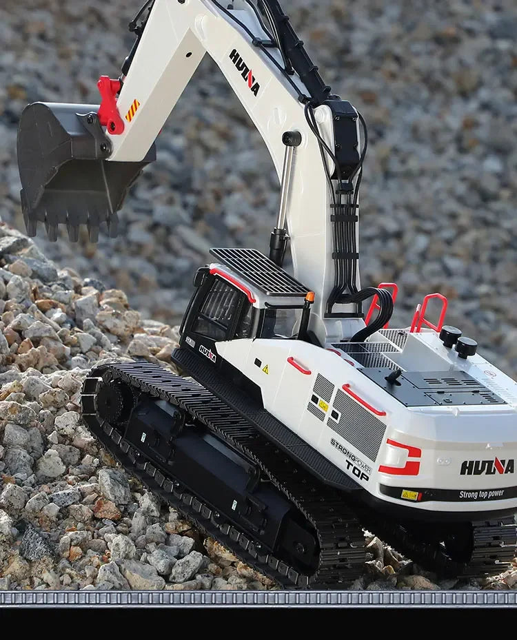 Huina 1594 22 Channels Large Remote Control Excavator 1/14 Electric Heavy Duty RC Excavator for Children Toys Model