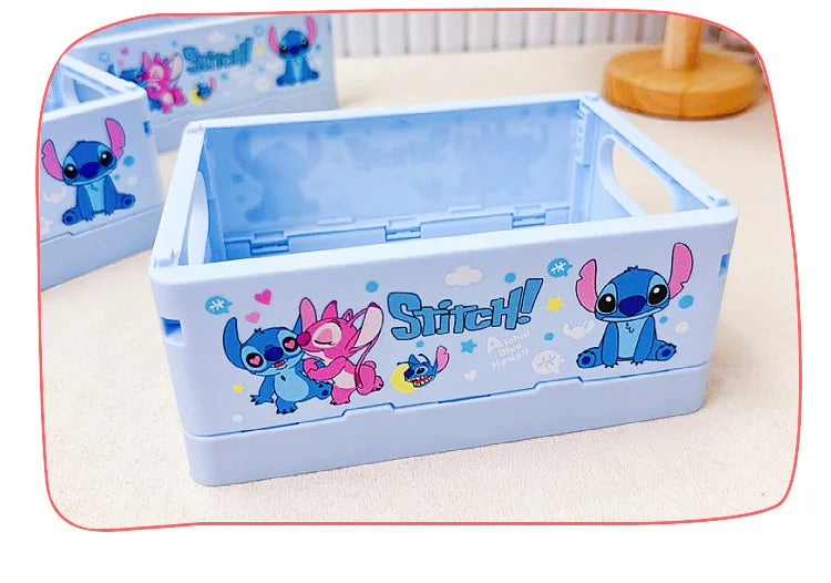New Stitch Folding Storage Box Interstellar Baby Stitch Stacking Music Desktop Stationery Storage Rack