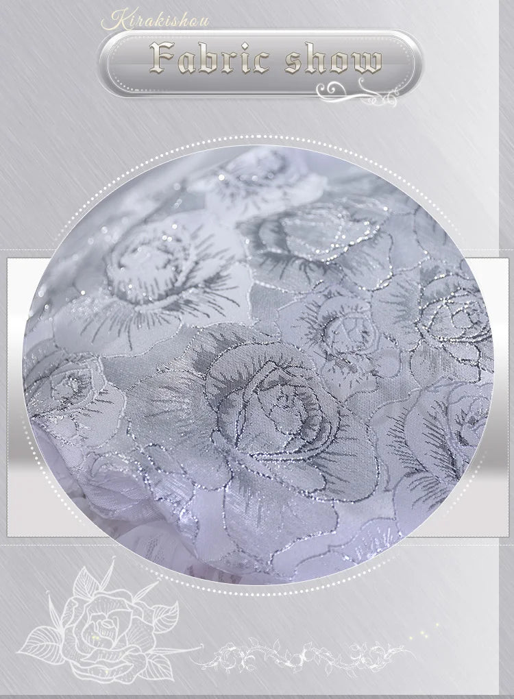 Kirakishou Cosplay Anime Rozen Maiden Cosplay DokiDoki-R Women Kirakishou Cosplay Lolita Gothic Dress White Lolita