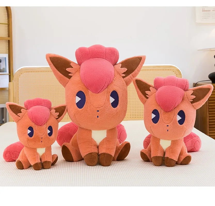 35/45/65CM Big Size Pokemon Vulpix Plushies Cartoon Anime Peluche Stuffed Animal Comfortable Soft Doll Kawaii Ornament Gifts
