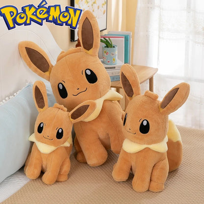 45/55/75CM Big Size Pokemon Eevee Plushies Kawaii Cartoon Anime Plush Soft Pillow Doll Stuffed Plushies Ornament Children's Gift