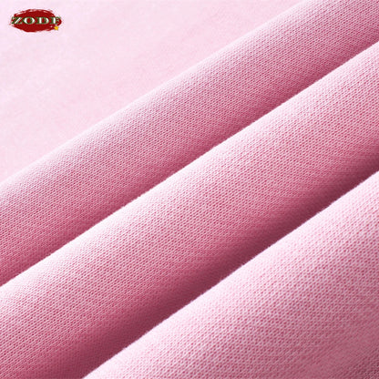 ZODF Spring Summer Men Washed Spray Dyeing T Shirts Unisex Heavy Weight Plush Distressed 360gsm T-Shirt Brand Tops HY0780