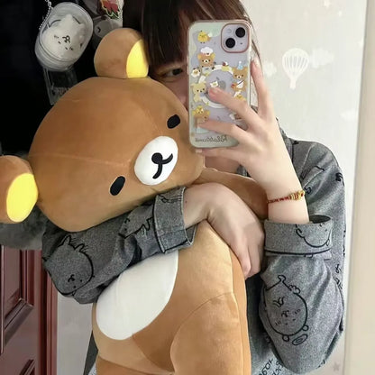 36-72cm Cute Cartoon Fatty Rilakkumas Plush Toy Doll Sleeping Hug Pillow Sofa Cushions Car Interior Decoration Holiday Gifts