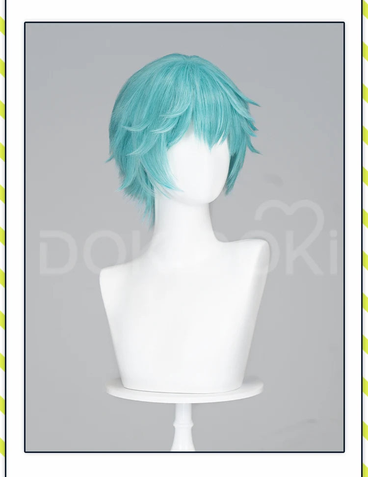 IN STOCK MIKUOO Mikuu Wig Game Cosplay DokiDoki Men 35cm Short Hair Rabbit Hole Men Ver Free Wig Cap
