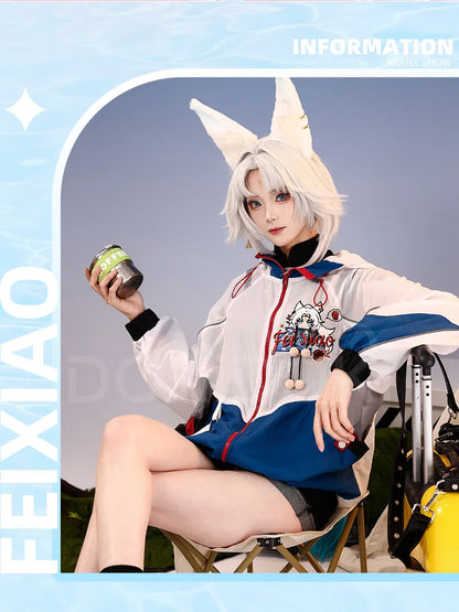 Aventurine Blade Robin Firefly Sparkle Feixiao Doujin Cosplay Costume Game Honkai: Star Rail DokiDoki-SR HSR Sunscreen Jacket