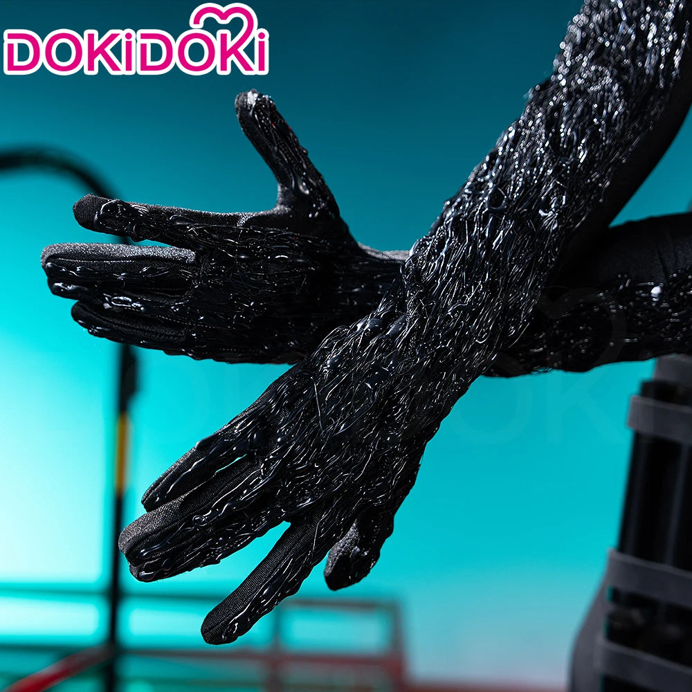 Rezee Demon Cosplay Props Anime DokiDoki Women Black Gloves Vest Apron Device Devil Props Halloween Cosplay Accessories