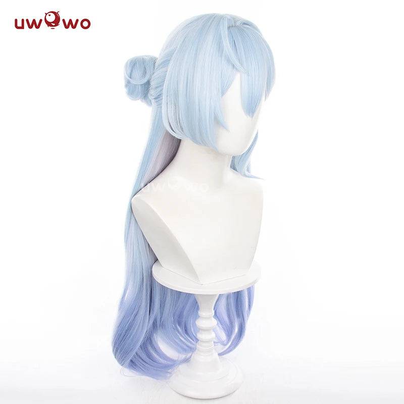 UWOWO Honkai Star Rail Robin Singer Penacony Cosplay Wig Long Hair Light Blue 80CM Hair