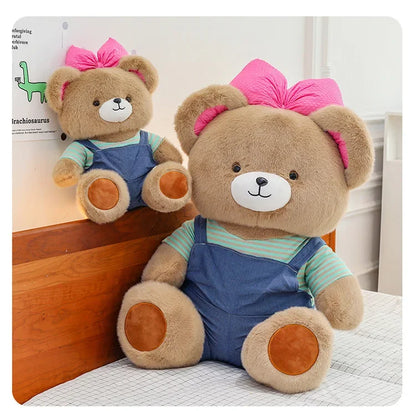 Cute Classic Butterfly Feifei Bear Plush Toys Kawaii Bow Tie Bear Plushie Pillow Stuffed Soft Dolls for Kids Girls Lover Gifts