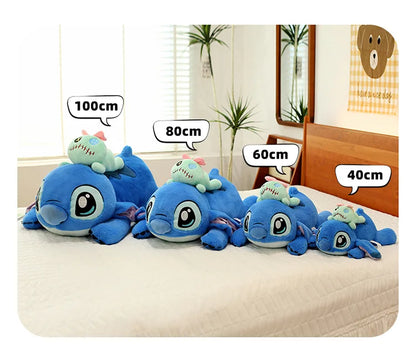 60/80/100cm Big Size Stitch Disney Anime Plush Stuffed Doll Kawaii Room Decoration Plushies Children's Pillow Holiday Gift