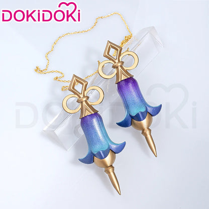 Emilie Wig Game Genshin Impact Cosplay Wig DokiDoki Perfumer Emilie Cosplay Glasses Necklace Women 45cm Short Hair Free Wig Cap