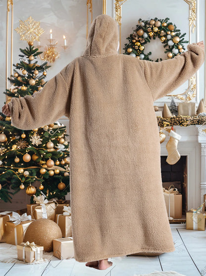 Women Hoodies Autumn Winter Extra Long Oversized Loungewear Clothes Couple Hoody Pajamas Warm Blanket Hoodie Plush Men Homewear