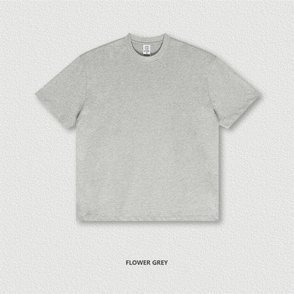 ZODF New 2025 Heavy Weight 305gsm Solid Cotton T Shirts For Men Unisex Summer Oversized Noshrink Basic T-Shirt Brand Tops HY0475