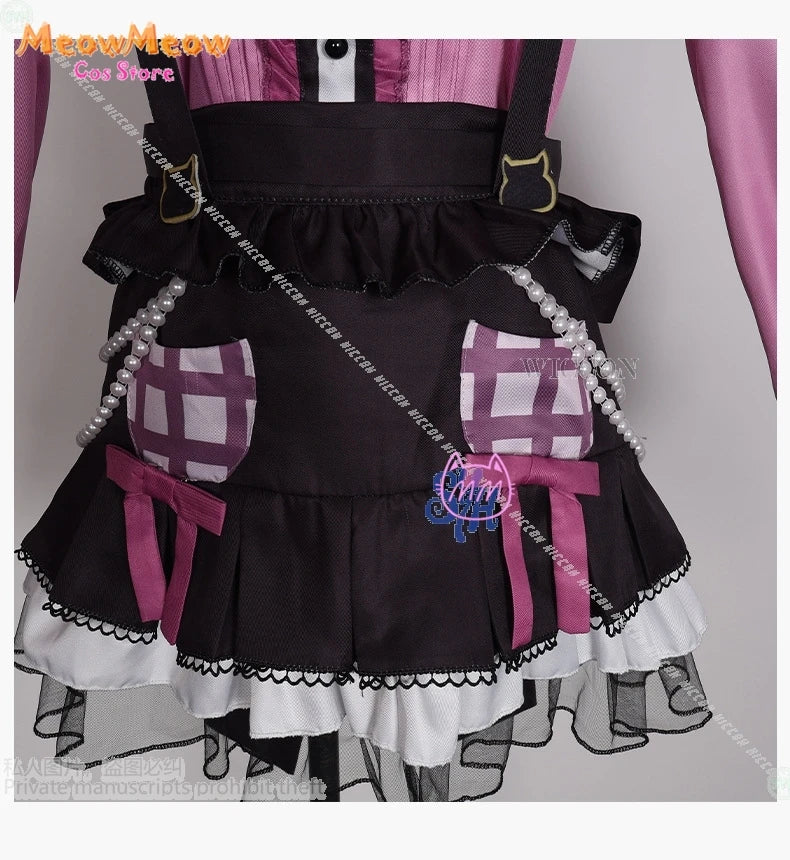 Bangdream Roselia Yukina Minato Costume Polyester Set