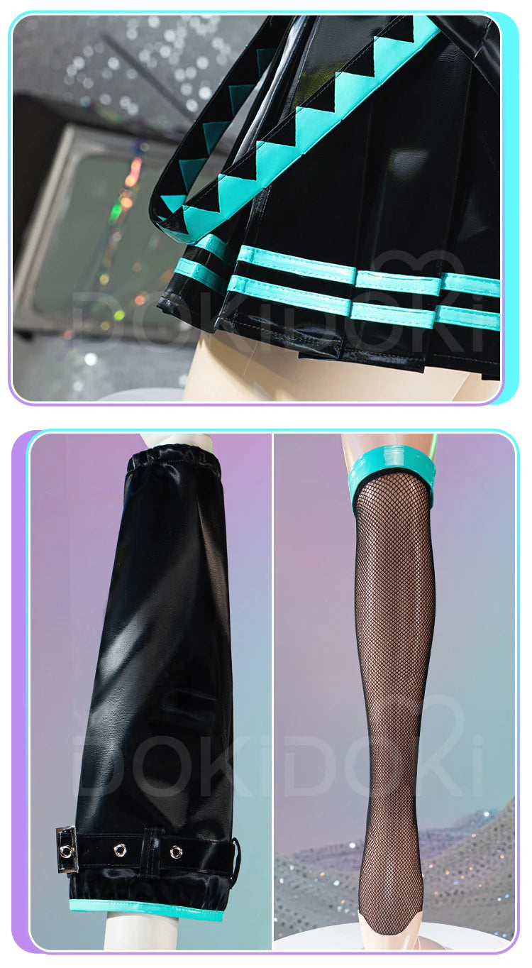 IN STOCK Mikuu Cosplay Costume Game Cosplay【XS-2XL】DokiDoki-R Mikku 16th Anniversary Women Uniform Costume Dress Plus Size