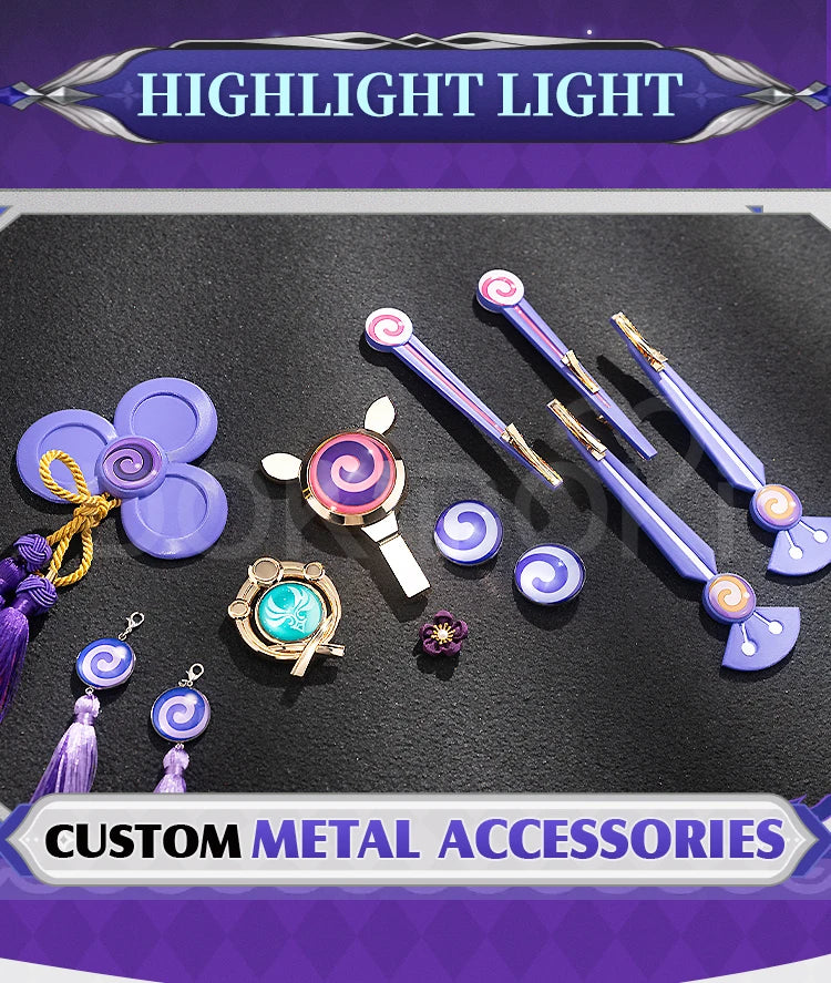 Yumemizuki Mizuki Cosplay Costume Game Genshin Impact【XS-2XL】DokiDoki-SR Women Cute Maid Dress Plus Size