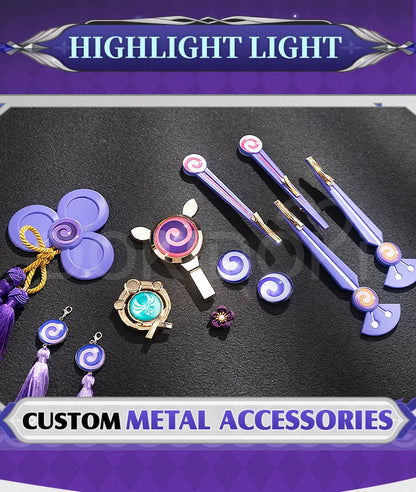 Yumemizuki Mizuki Cosplay Costume Game Genshin Impact【XS-2XL】DokiDoki-SR Women Cute Maid Dress Plus Size