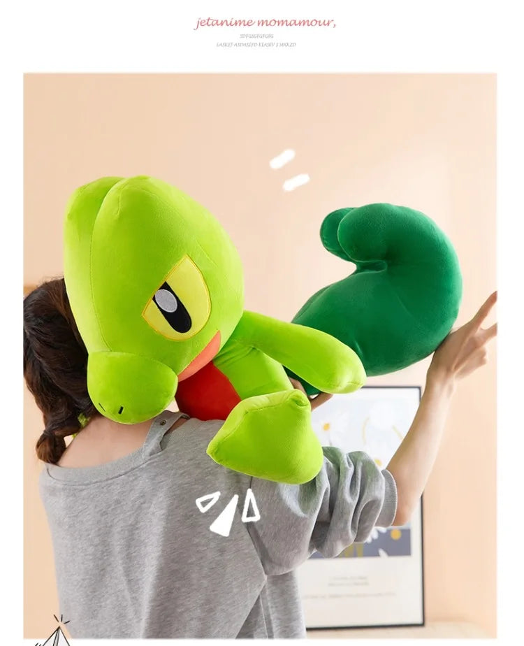 35-60CM Big Size Treecko Plushies Pokemon Anime Cartoon Peluche Kawaii Ornament Comfortable Soft Doll Children's Toy Gifts