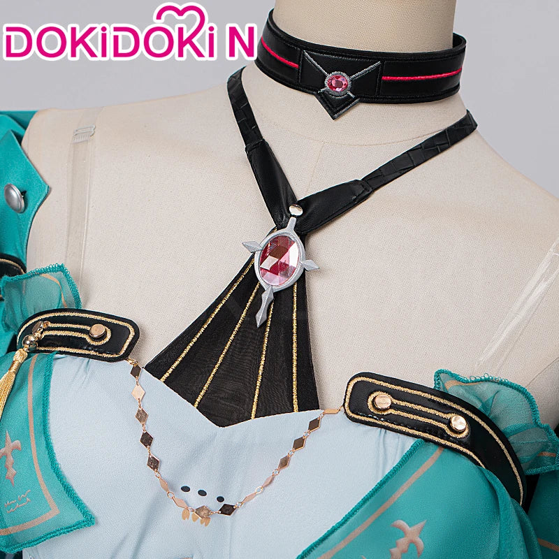 Ciaccona Cosplay Costume Game Wuthering Waves【XS-3XL】DokiDoki-N Women Green Dress Ciaccona Costume Plus Size