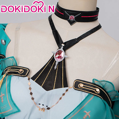 Ciaccona Cosplay Costume Game Wuthering Waves【XS-3XL】DokiDoki-N Women Green Dress Ciaccona Costume Plus Size
